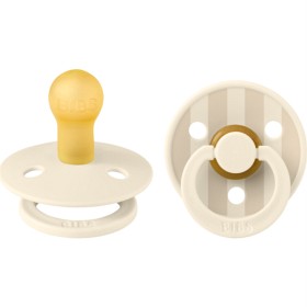 Bild på BIBS Pacifier Studio Colour 2-pack Pin Latex Size 1 Ivory Vanilla Mix