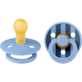 Bild på BIBS Pacifier Studio Colour 2-pack Pin Latex Size 1 Sky Blue Mix