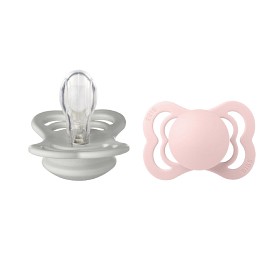 Bild på BIBS Supreme 2-pack Silicone Size 1 Haze/Blossom