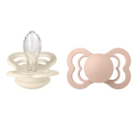 Bild på BIBS Supreme 2-pack Silicone Size 2 Ivory/Blush