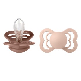 Bild på BIBS Supreme 2-pack Silicone Size 2 Woodchuck/Blush