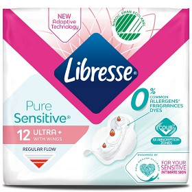 Bild på Libresse Pure Sensitive Ultra+ Wing 12 st