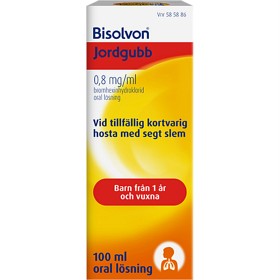 Bild på Bisolvon Jordgubb oral lösning 0,8 mg/ml 100 ml