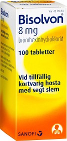 Bild på Bisolvon, tablett 8 mg 100 st