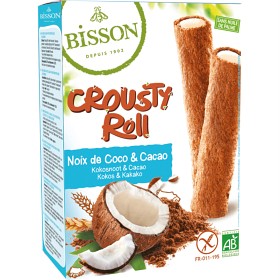 Bild på Bisson Kexrullar fyllda med choklad & kokos 125 g