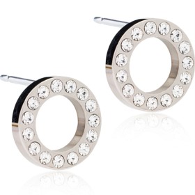 Bild på Blomdahl NT Brilliance Puck Hollow 10 mm, Crystal