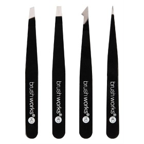 Bild på Brushworks HD 4 Piece Combination Tweezer Set