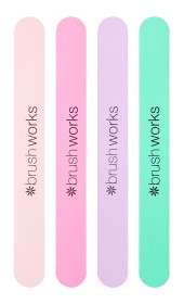 Bild på Brushworks Pastel Coloured Nail Files 4 st
