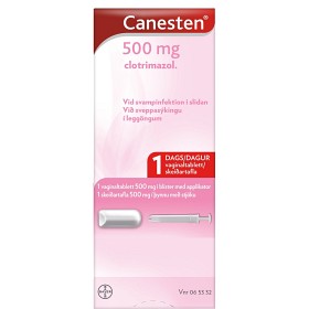 Bild på Canesten, vaginaltablett 500 mg 1 st