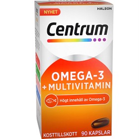 Bild på Centrum Omega-3 + Multivitamin 90 kapslar
