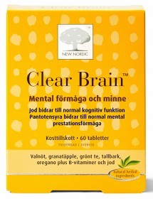 Bild på New Nordic Clear Brain 60 tabletter