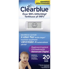 Bild på Clearblue Advanced Digital Ägglossningstestkit 1 digital hållare och 20 ägglossningstester