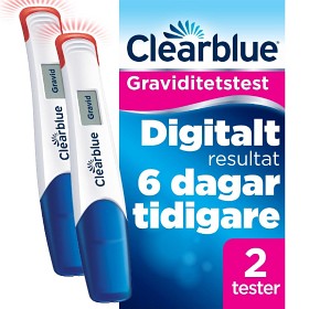Bild på Clearblue Digitalt Ultratidigt Graviditetstest 2 st