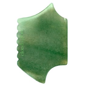 Bild på Cloud & Glow Razor Gua Sha Green Aventurine