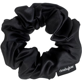 Bild på Cloud & Glow Silk Scrunchie 4 cm Black