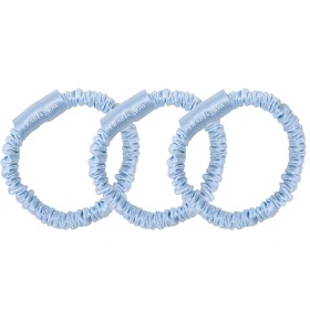 Bild på Cloud & Glow Silk Scrunchies 1 cm Sky Blue 3 st