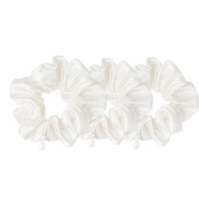 Bild på Cloud & Glow Silk Scrunchies 4 cm White