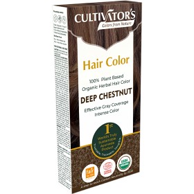 Bild på Cultivator's Organic Herbal Hair Color Deep Chestnut 100 g
