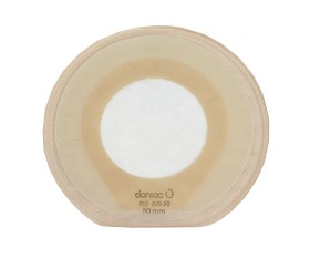 Bild på Dansac Nova 1 sluten häftpåse Minicap beige hål 50 mm 30 st