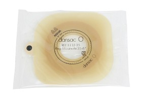 Bild på Dansac Nova 2 hudskyddsplatta 100 x 100 mm ring 55 mm hål 35-47 mm 5 st
