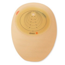 Bild på Dansac NovaLife 1, Maxi, sluten endels häftpåse, beige, uppklippbar 10-70x90 mm 30 st