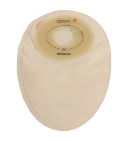 Bild på Dansac NovaLife 1 Mini sluten häftpåse beige uppklippbart hål 30-38x50 mm 30 st