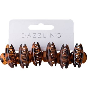 Bild på Dazzling Clips Klämmor Mellan Bruna 6-pack