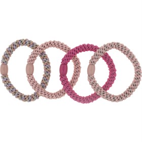 Bild på Dazzling H2 Hair Ties 4-pack Woven (Pink mix glitter)