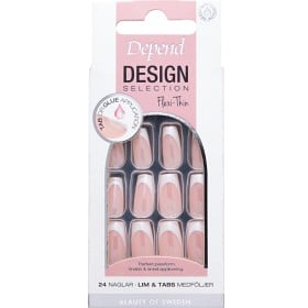 Bild på Depend Design Selection French White Chrome Short Coffin 24 st