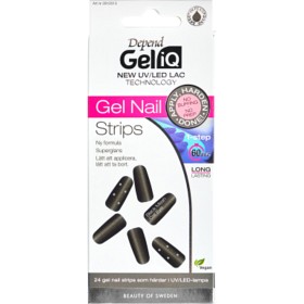 Bild på Depend Gel iQ Gel Nail Strips, Black Mesh Cat Eye