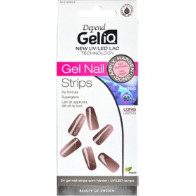Bild på Depend Gel iQ Gel Nail Strips, Plum Goldline
