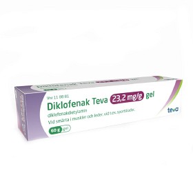 Bild på Diklofenak Teva, gel 23,2 mg/g 60 g