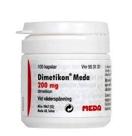 Bild på Dimetikon Meda, kapsel, mjuk 200 mg 100 st