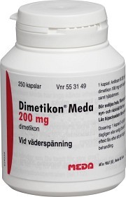 Bild på Dimetikon Meda, kapsel, mjuk 200 mg 250 st