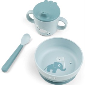 Bild på Done by Deer Foodie First Meal Set with suction Elphee, Blue