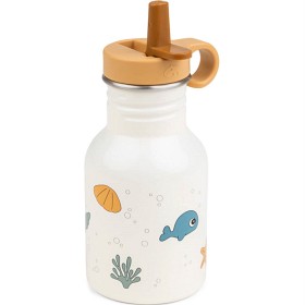 Bild på Done by Deer Metal Bottle Sea Friends, Beige