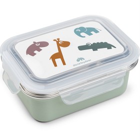 Bild på Done by Deer Metal Lunch Box Deer Friends, Green