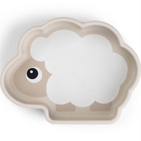 Bild på Done by Deer Silicone Stick&Stay Bowl Sheepy, Sand