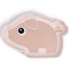 Bild på Done by Deer Silicone Stick&Stay Plate Pigee, Powder