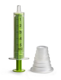 Bild på Dosspruta bioplast 1-5 ml med universal flaskadapter 1 st
