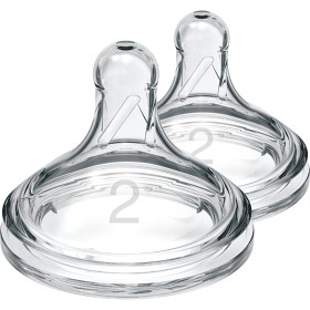 Bild på Dr Brown Level 2 WN Silicone Opt+ Nipple 2 st