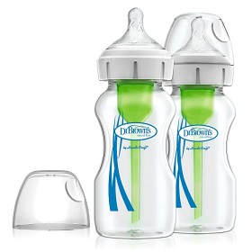 Bild på Dr Brown WN Options Nappflaska 270 ml 2-pack (Glas)