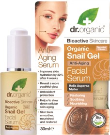Bild på Dr Organic Snail Gel Facial Serum 30 ml