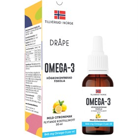 Bild på Dråpe Omega-3 droppar Citron 30 ml