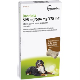 Bild på Dronbits tablett 525 mg/504 mg/175 mg 8 st