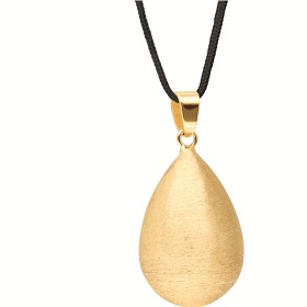 Bild på Bola, droppformad med borstad effekt och guldplätering