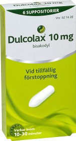 Bild på Dulcolax, suppositorium 10 mg 6 st