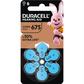 Bild på Duracell DA675 Hearing Aid Batteries 6 st