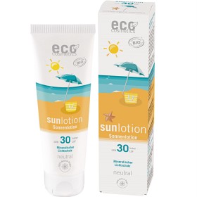 Bild på Eco Cosmetics Sollotion Neutral SPF 30 Aloe Vera & Granatäpple 125 ml
