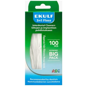 Bild på Ekulf 3in1 Floss Tandtråd 100 st